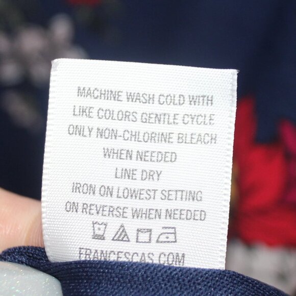 Miami Navy Floral Sleeveless Boarder Print Dress - Picture 13 of 16